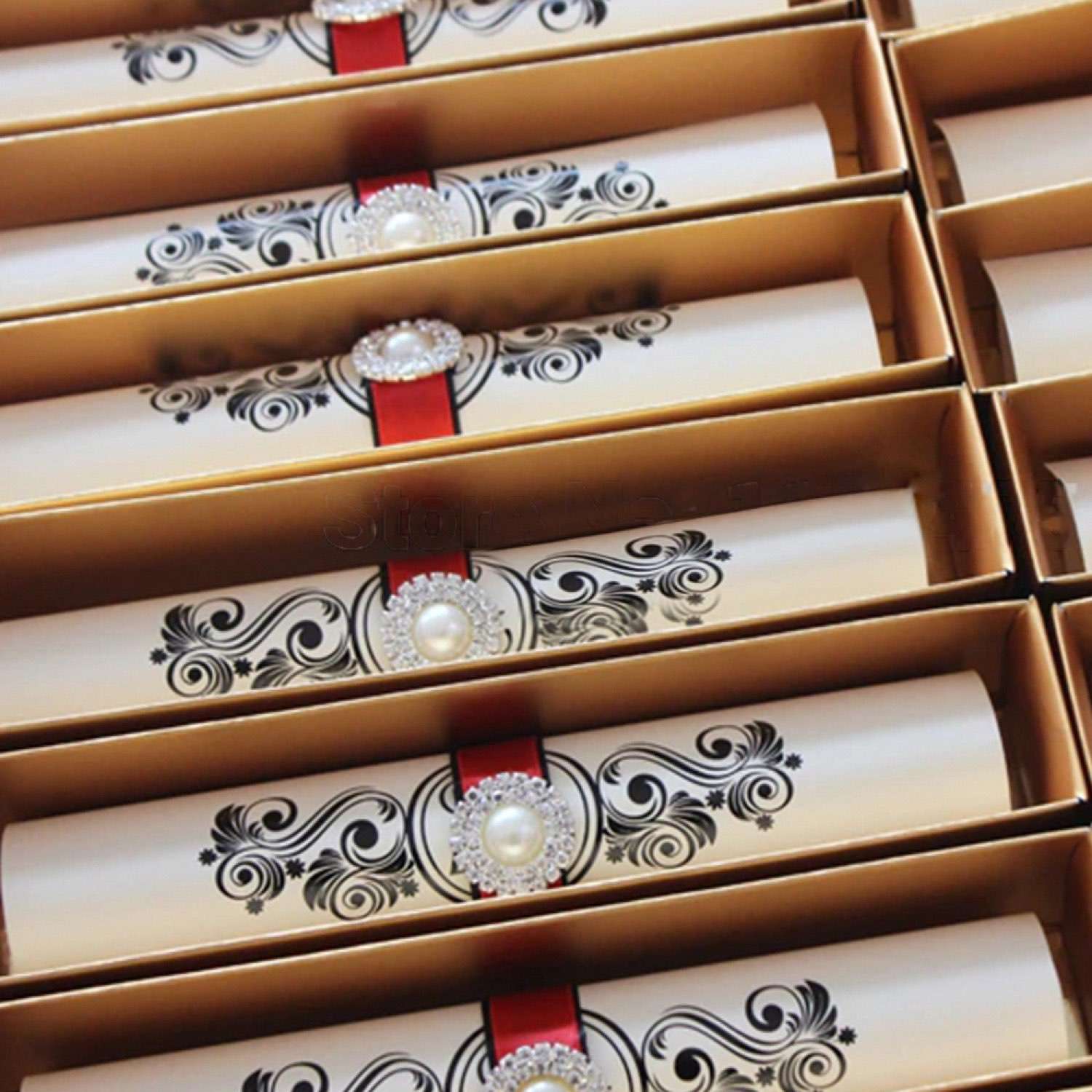 Scroll Invitation Card Wedding Invitation Customized Beautiful Card 